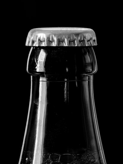 Beer bottle with crown cork