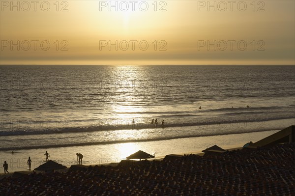 Fonte da Telha beach at sunset