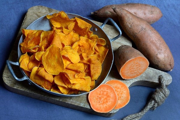 Sliced sweet potato