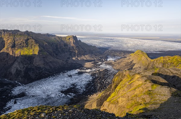 Spectacular landscape in the evening light