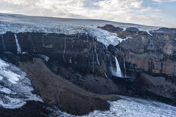 Spectacular landscape in the evening light