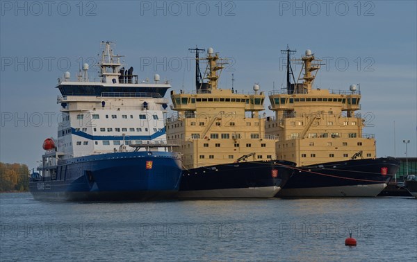 Three ships of the Finnish icebreaker fleet