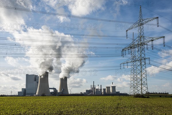 Power stations and electricity pylons