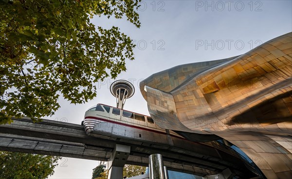 Monorail track and Space Needle