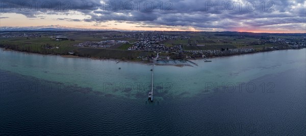 Evening twilight at Lake Constance