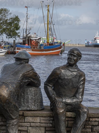 Harbour with crab cutter