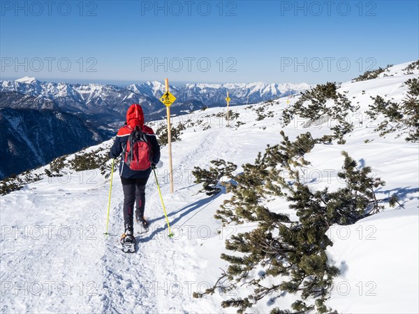 Blue sky over winter landscape