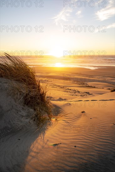 Sunset over the sea