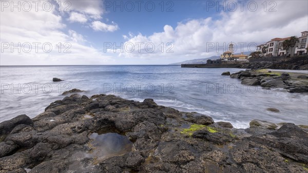 Rocky coast near Canical