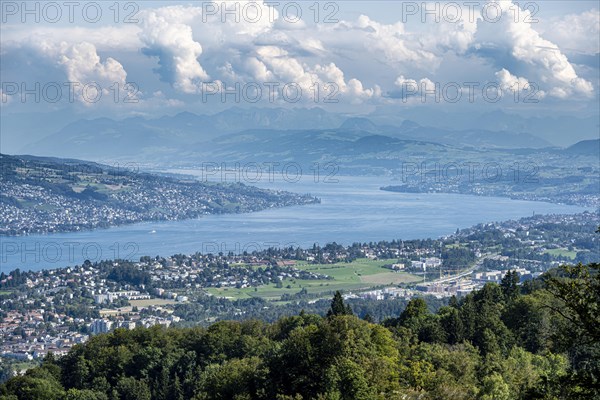 View of Lake Zurich from the Uetliberg