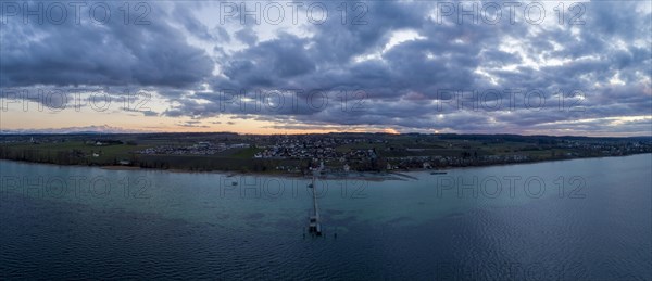 Evening twilight at Lake Constance