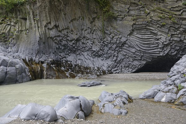 Lava rock in the Gole dell Alcantara