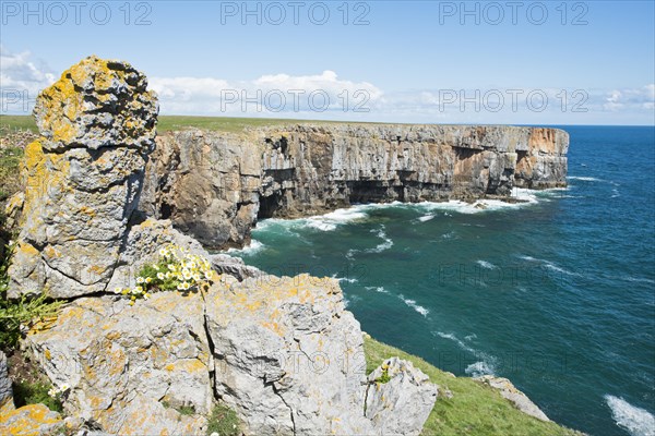 Rocky coast in Pembrokeshire National Park