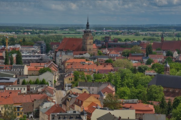 View of the city of Brandenburg an der Havel from the Marienberg