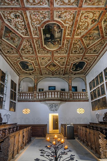 Coffered ceiling and gallery