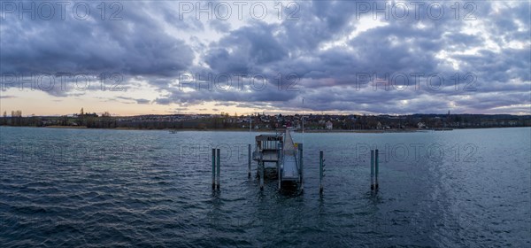 Evening twilight at Lake Constance