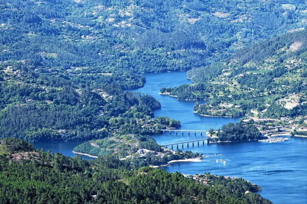 View from the point of view Pedra Bela over the Cavado River