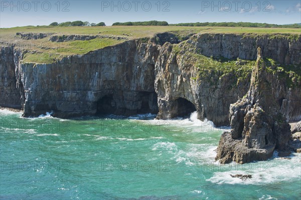 Rocky coast in Pembrokeshire National Park