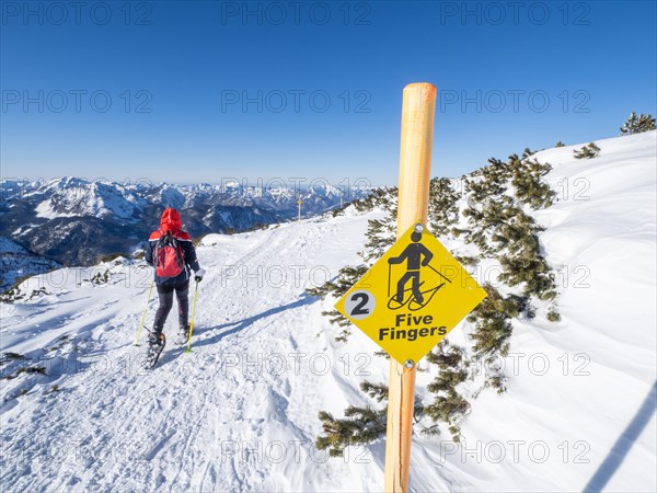 Blue sky over winter landscape