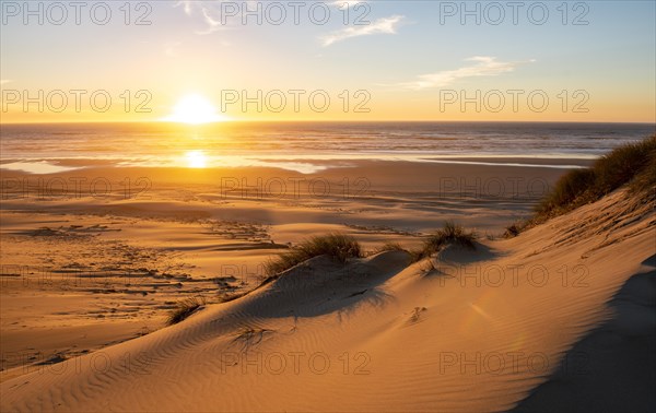 Sunset over the sea