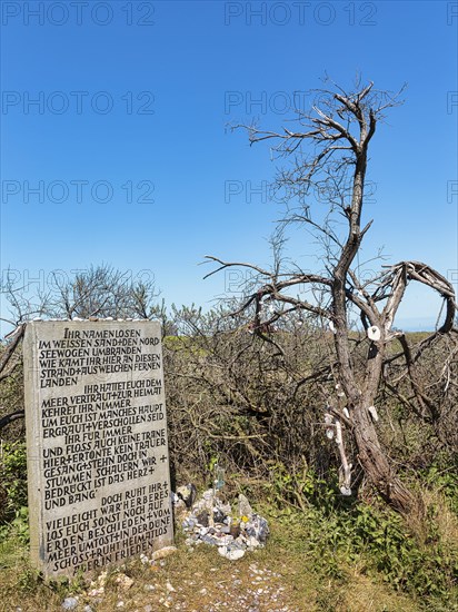 Stone with poem