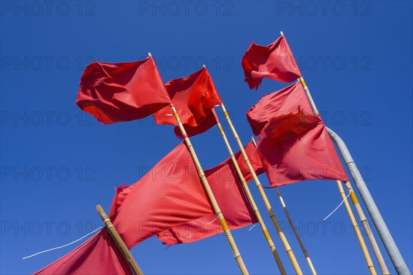 Red Marking Flags for Fishing Nets