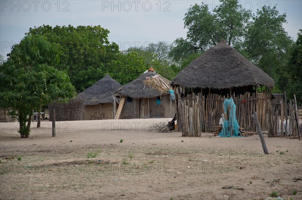 Huts in Mungaze village