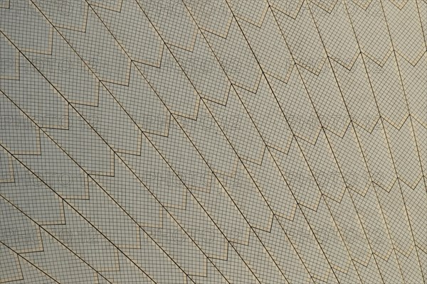 Close up of one of the sails of the Sydney Opera House