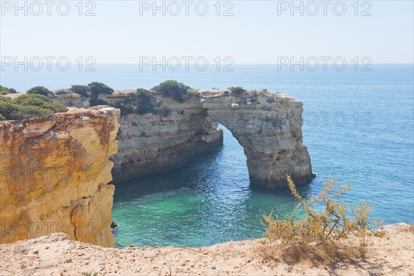 Rock cliff landscape Praia da Albandeira