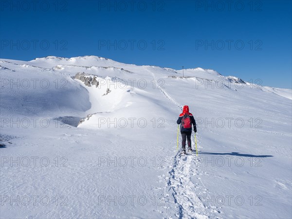 Blue sky over winter landscape