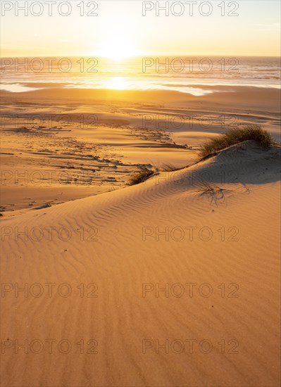 Sunset over the sea