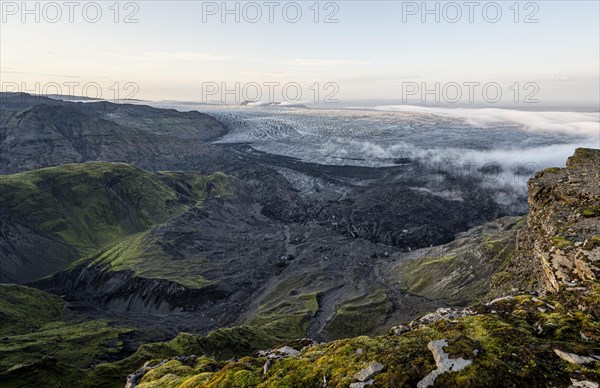 Spectacular landscape in the evening light