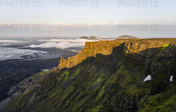 Spectacular landscape in the evening light