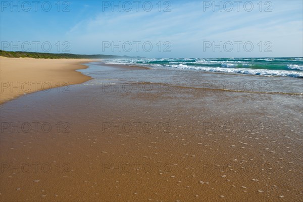 Empty beach on the Indian Ocean near Punta do Ouro