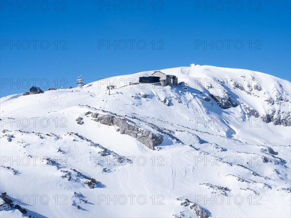 Blue sky over winter landscape