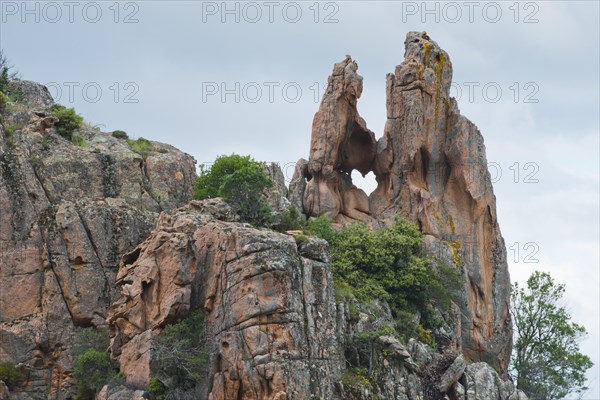 Rocky landscape Calanches de Piana