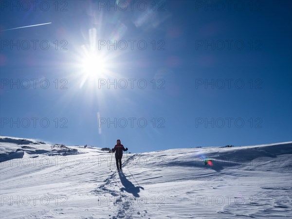 Blue sky over winter landscape