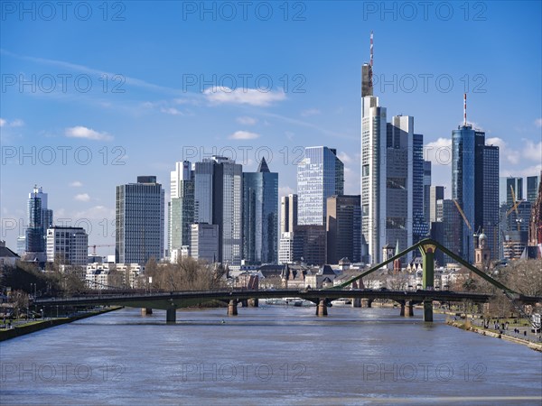 Skyline with skyscrapers