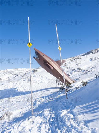 Blue sky over winter landscape