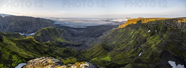 Spectacular landscape in the evening light