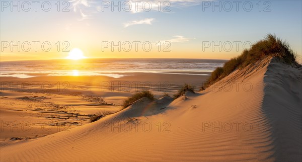 Sunset over the sea