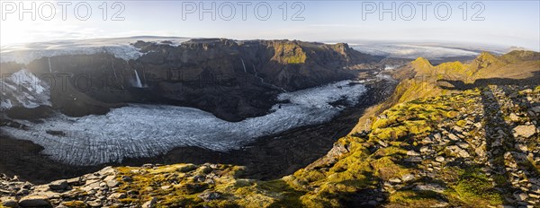 Spectacular landscape in the evening light