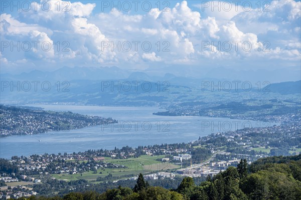 View from the Uetliberg Lake Zurich