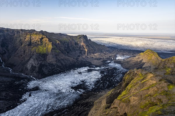 Spectacular landscape in the evening light