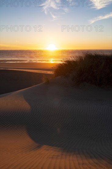 Sunset over the sea