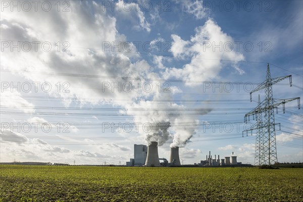 Power stations and electricity pylons