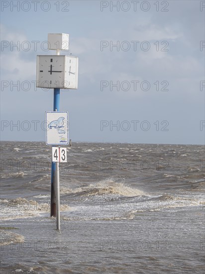 North Sea at storm surge