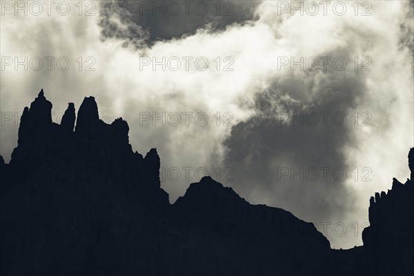 Backlit summit detail of Kalkkoegel