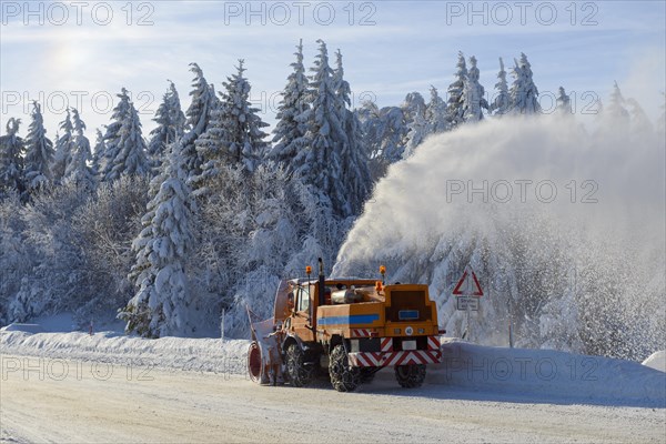 Snow blower milled road free