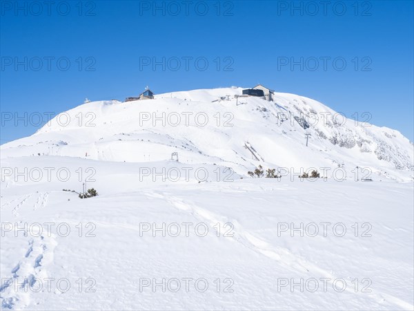 Blue sky over winter landscape